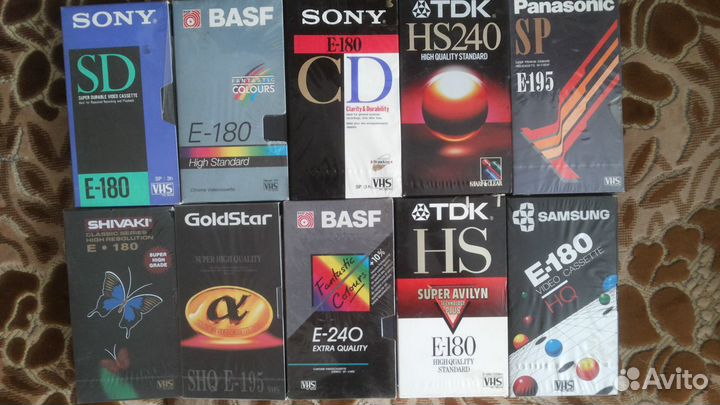 Видео кассеты basf sony tdk