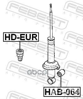 Сайлентблок HAB-064 HAB-064 Febest