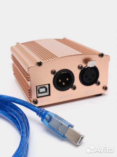 Фантомное питание 48V для микрофона с кабелем