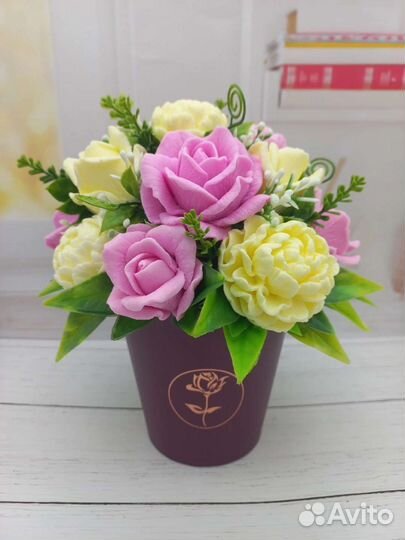 Букет из мыла ручной работы Розы