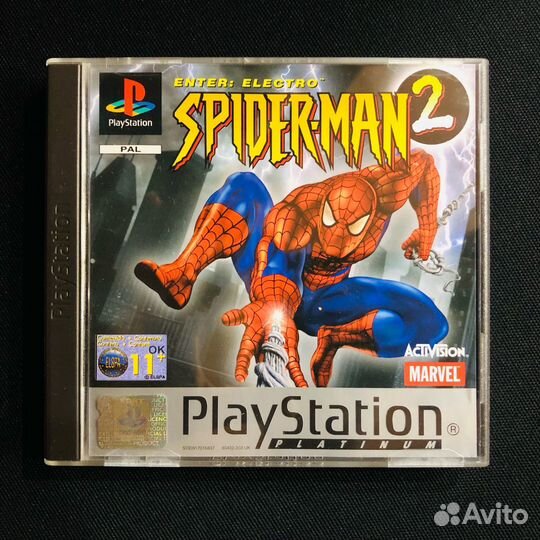 Игра PS1 лицензия Spider-Man 2 Platinum