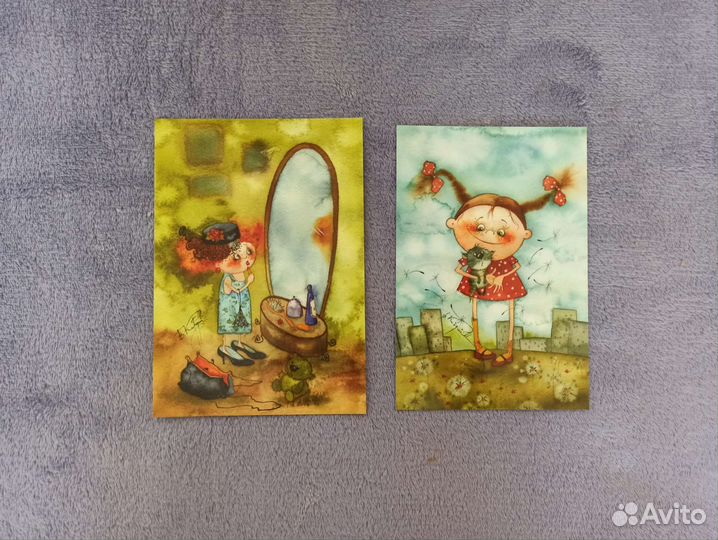 Открытки с рисунками Виктории Кирдий