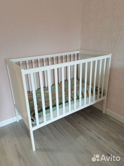 Детская кроватка IKEA сундвик