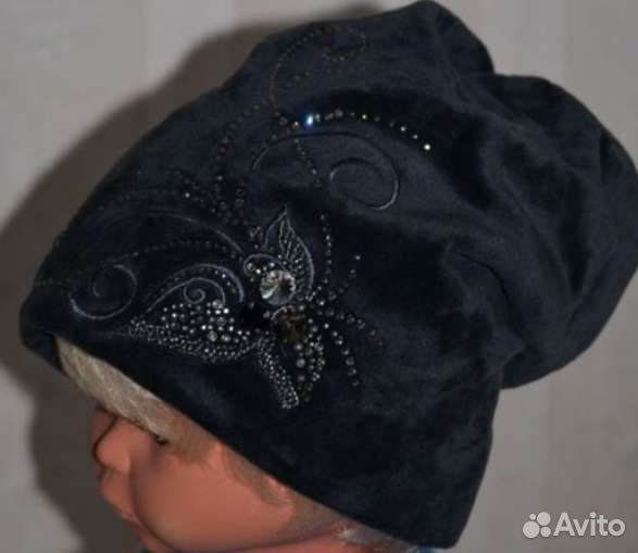 Шапка женская велюровая новая