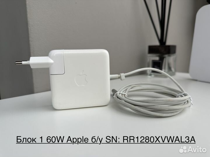 Оригинальный блок MagSafe 1 60W (RR1280xvwal3A)