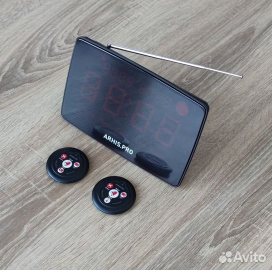 Табло отображения вызова на русском, кнопка вызова