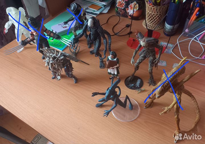 Фигурки хищники,resident evil,spawn