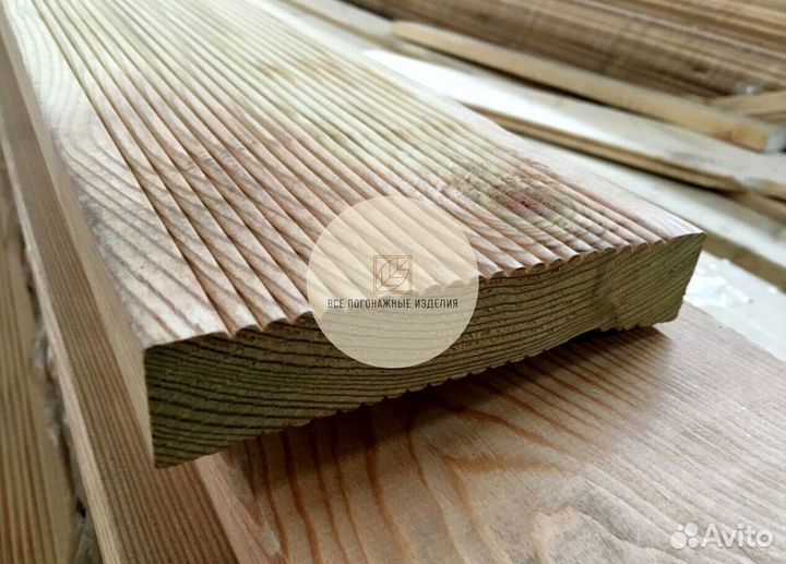 Террасная доска вельвет из лиственницы