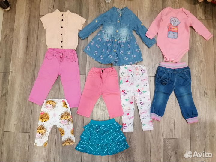 Пакет вещей для девочки размер 80-92