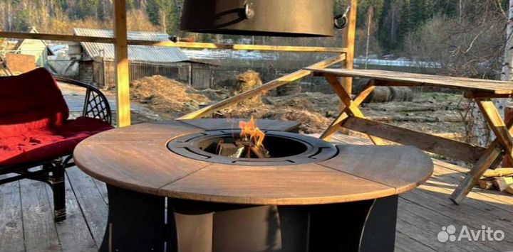 Мангальная зона, гриль стол