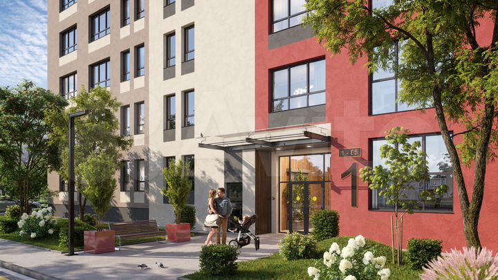 2-к. квартира, 54,4 м², 5/5 эт.