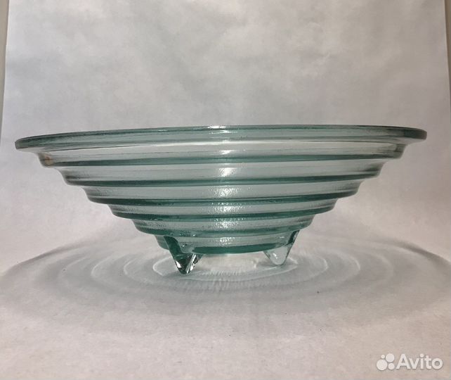 Ваза чаша стекло ручная работа