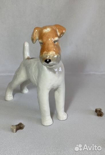 Статуэтка фарфор лфз - фокстерьер