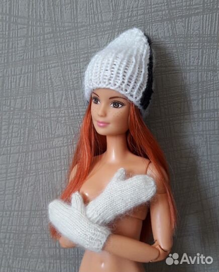 Варежки,носочки,шапочка для Barbie (ручная работа)