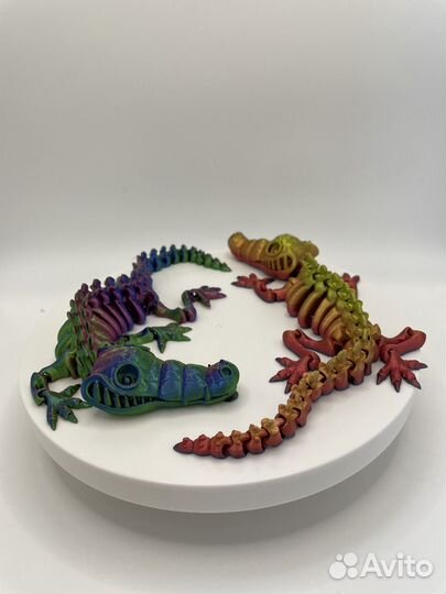 Подвижная игрушка крокодил