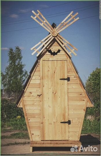 Дачный туалет деревянный с установкой эпг 447