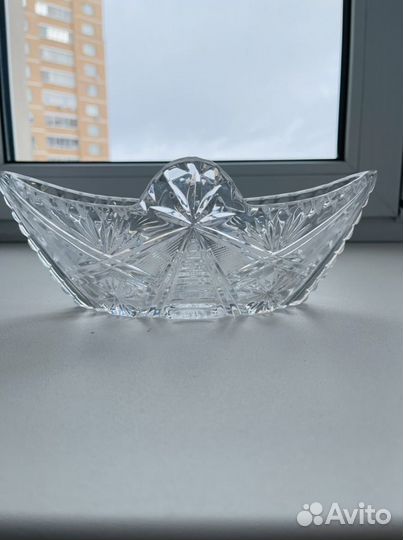 Хрустальная ваза/салатник/конфетница СССР
