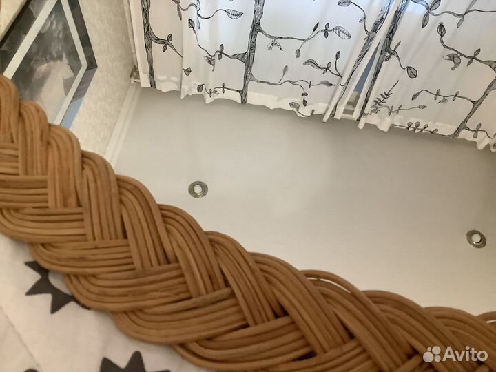 Зеркало из натурального ротанга икеа