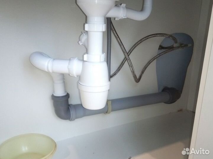 Монтаж и ремонт раковины, мойки, сифона