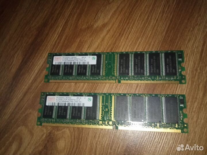 Оперативная память DDR1 - 512 Мб PC3200U