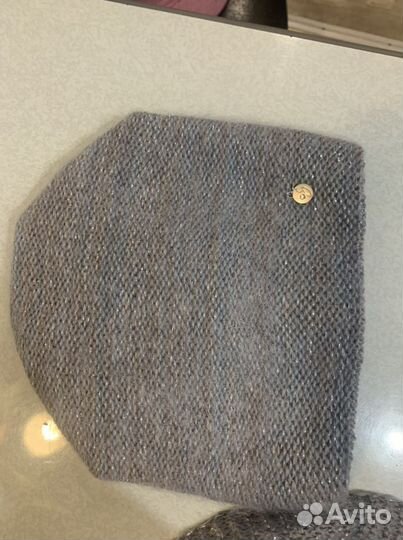 Шапка с шарфом женская