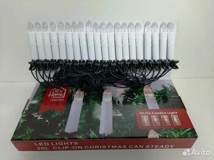 Гирлянда свечи 20 шт