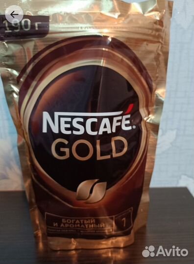 Кофе Нескафе голд 190г