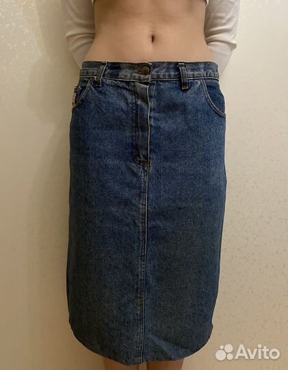Юбка джинсовая винтажная