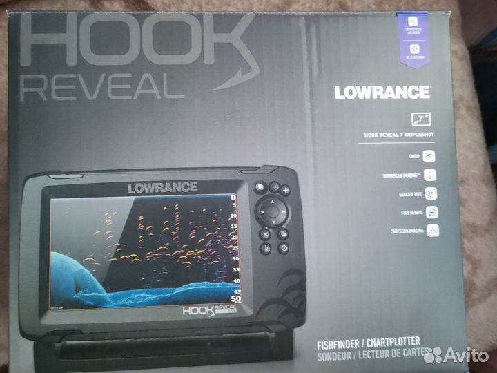 Эхолот lowrance hook reveal 7 tripleshot 3 в1