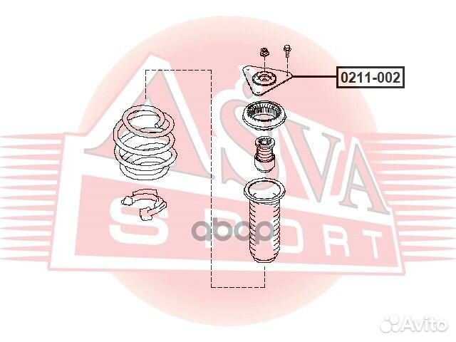 Опора амортизатора 0211002 asva