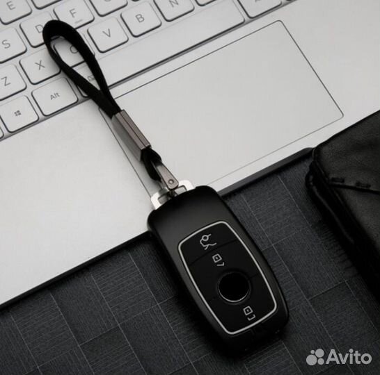 Чехол на ключ Mercedes / Мерседес plastic black