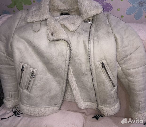 Дубленка искусственная женская авиатор S(42)