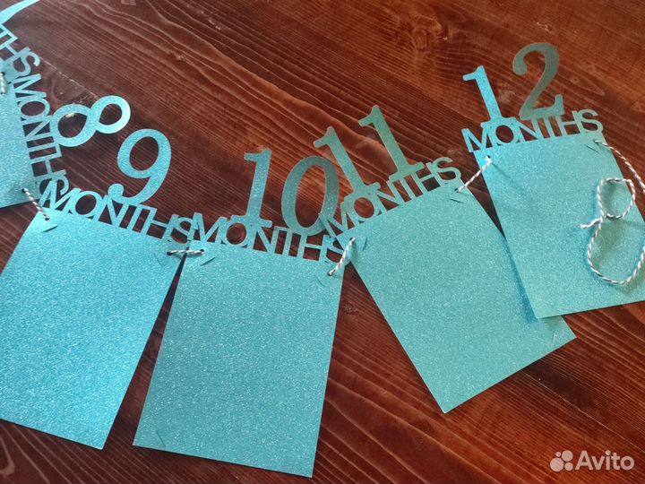 Гирлянда на годик для фотографий малыша б/у