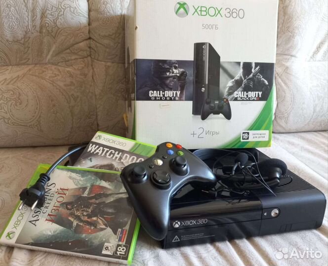 Игровая приставка xbox 360 с играми