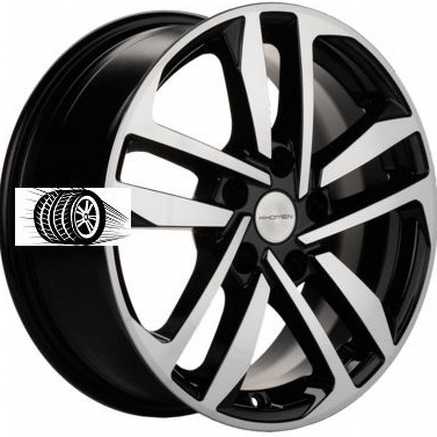Литые диски Khomen Wheels 6.5×R16 5×114.3