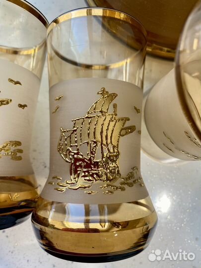 Кувшин и стаканы Богемия