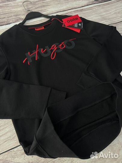 Свитшот Hugo Boss мужской черный люкс