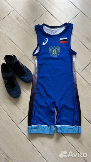 Трико и борцовки на 6-7 лет