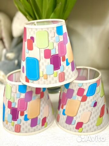 Плафоны для люстры текстильные