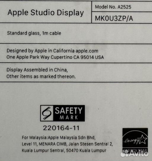 Apple Studio Display Standard новый