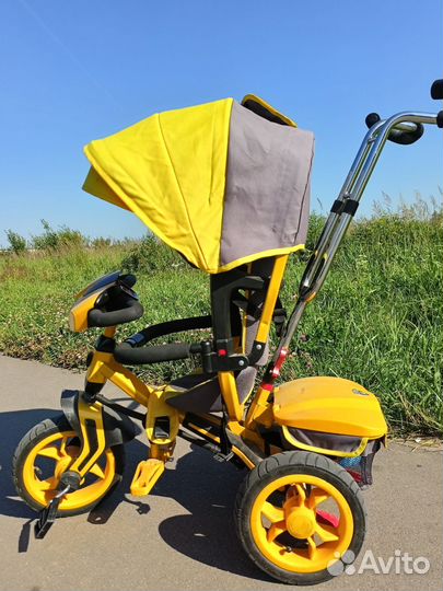 Велосипед коляска с ручкой