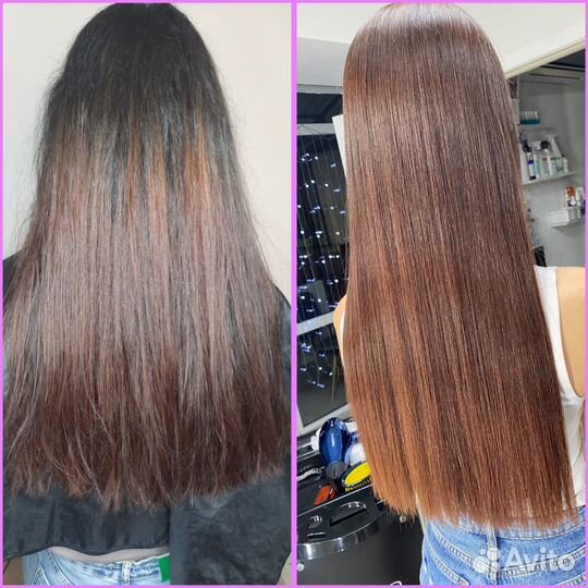 Кератиновое выпрямление волос
