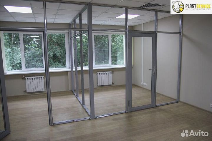 Пластиковые окна перегородки, остекление