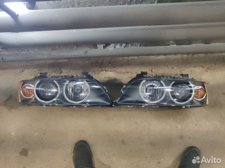 Фары bmw e39 Bi Led/ Bi xenon Hella Black