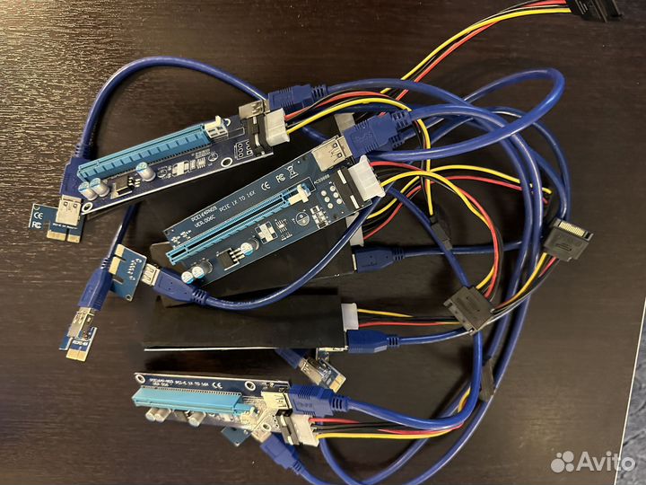 Райзер для видеокарты PCIe, 6pin, ver 006C