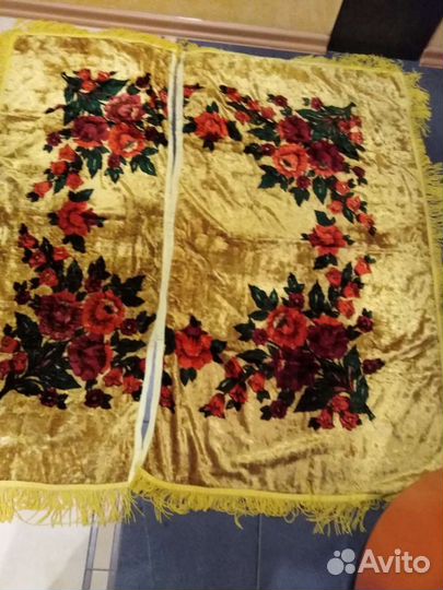 Скатерть бархатная СССР