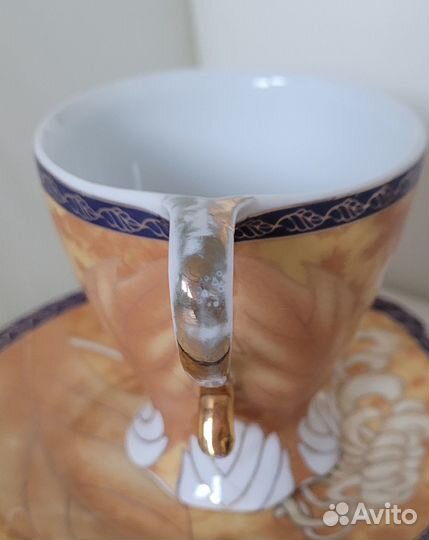 Фарфор: чайная пара Ansin, набор, чайник СССР