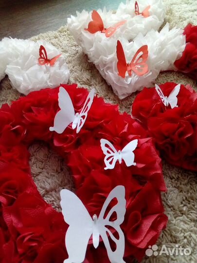 Цифры из салфеток