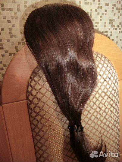 Шиньон из натуральных волос