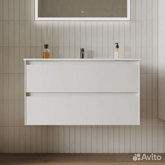 Тумба с раковиной Sancos Cento CN90W